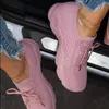 2024 Mode Sneakers Schuhe schnüren Plateaus chuhe für Damen Sommer plus Größe 43 Flat Mesh Sportschuhe Damenschuhe