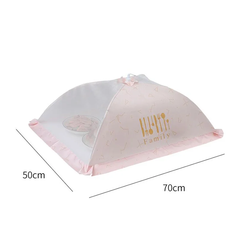 Tragbare Lebensmittel abdeckung Regenschirm Pop-up-Mesh-Bildschirm schützen Lebensmittel abdeckung Netz Zelt atmungsaktive gefaltete Kuppel Anti-Fliegen-Mücken schirm Image