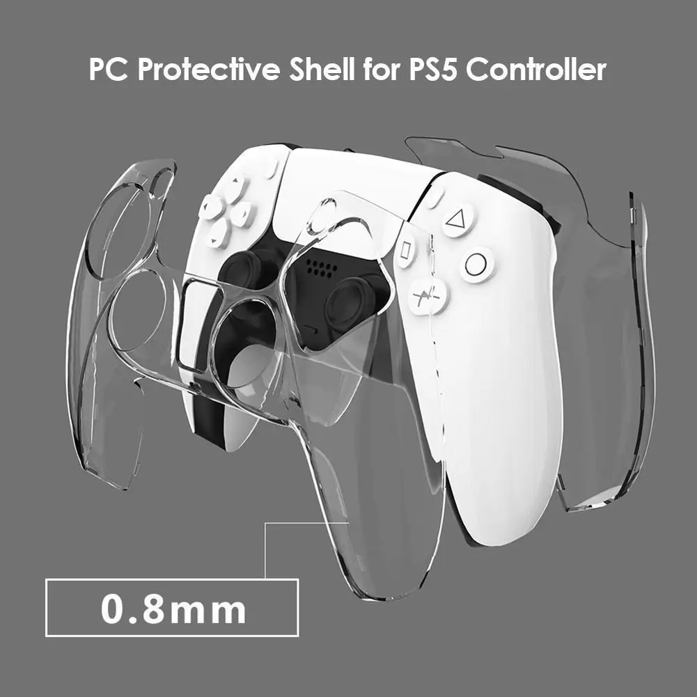 Zubehör für elektronische Maschinen, transparente PC-Abdeckung für PlayStation 5, DualSense-Controller-Zubehör Image