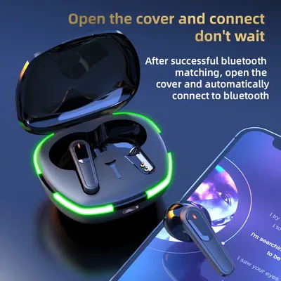 Tws Pro60 Wireless Bluetooth Headset mit Mikrofon Ohrhörer Geräusch unterdrückung Stereo Bluetooth Image