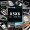 Per BMW X5 X6 E70 E71 Accessori Interni Center Console Pannello tazza d