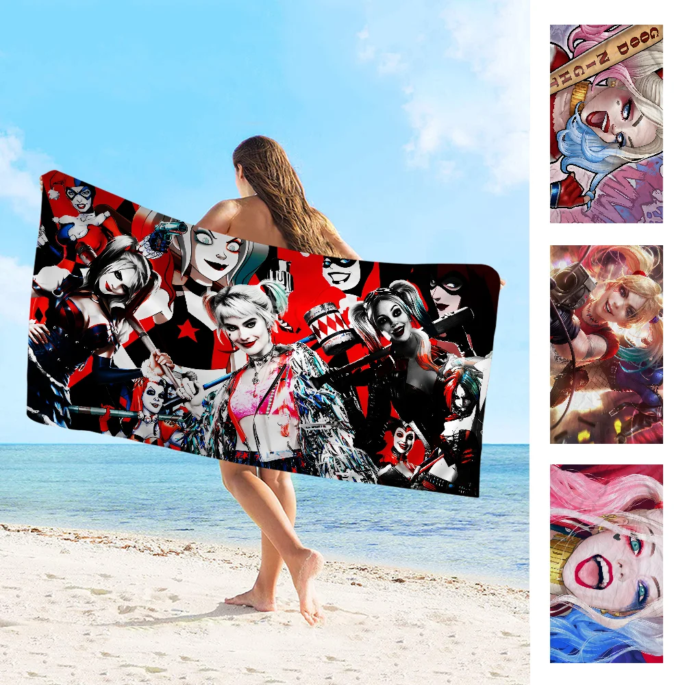 H-harley q-quinn Handtuch Mikro faser Strand tuch saugfähig schnell trocken weich Yoga Schwimmbad Bergsteigen Handtuch Image