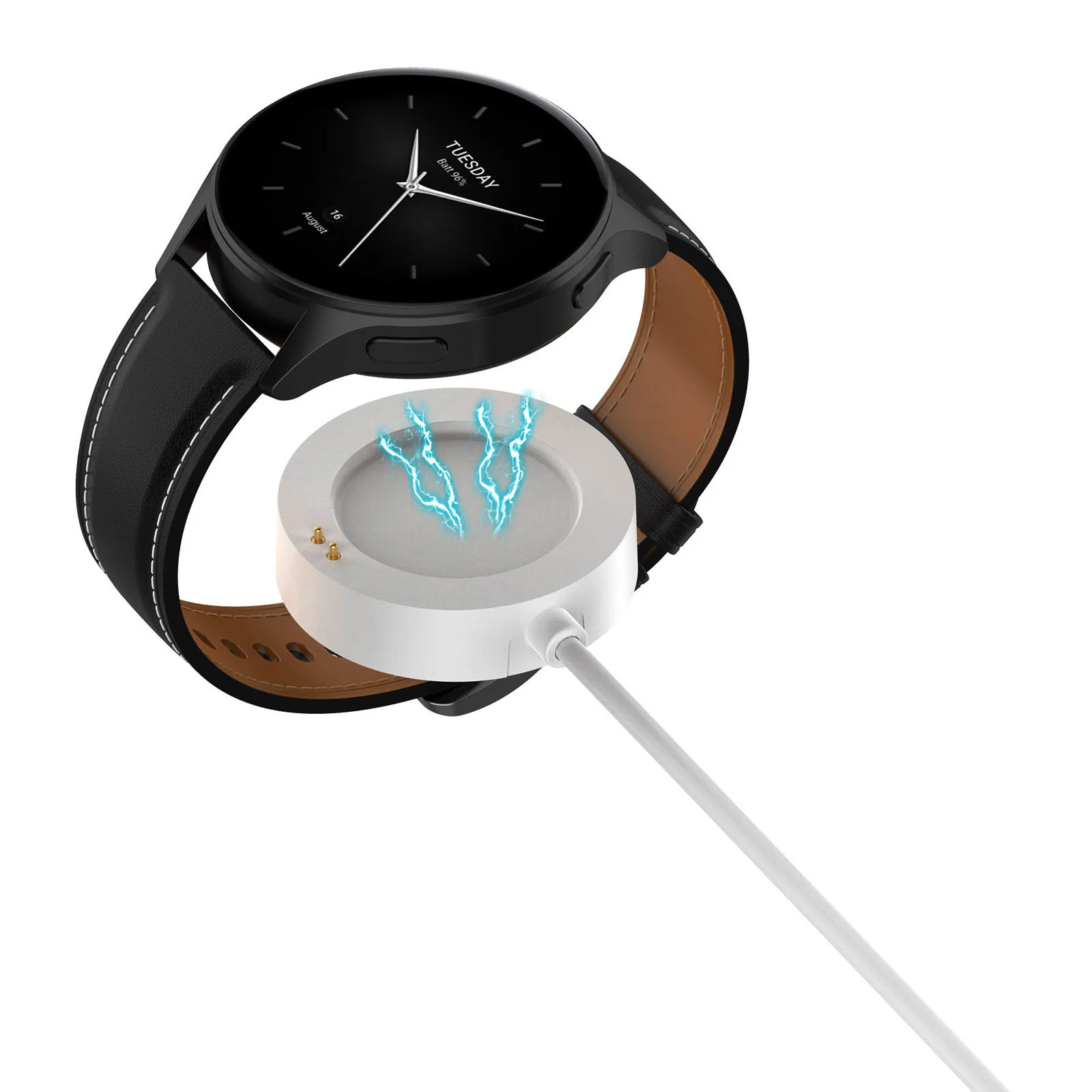 Ersatz-Ladegerät für Xiaomi Watch S3/Watch H1/Watch 2 Pro/Watch S2 USB-Kabel, magnetischer Ladestation, Ständer, Smartwatch, Weiß Image