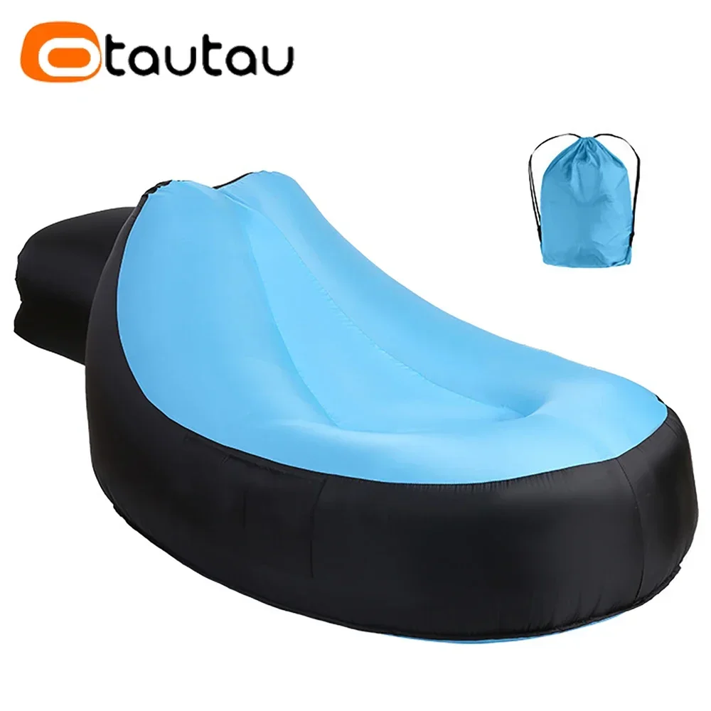 Otautau tragbare aufblasbare Liege Outdoor Camping Sofa bequeme Hocker Sitzsack Garten Strand Pool Chaiselongue Liegestuhl sf112
