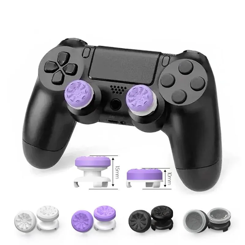 2Pcs Hand Grip Extender Caps für PS4 PS5 Spiel Controller Gamepad Thumb-Stick Griffe High/Low Rise Abdeckungen für PS4 5 Image