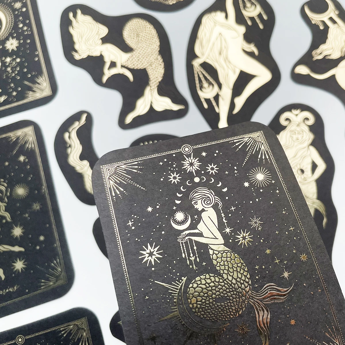 40 teile/paket 6 Designs Konstellation Tarot Gold Aufkleber Scrapbooking Label Tagebuch Album Retro Journal Planer Dekorative Schreibwaren Image