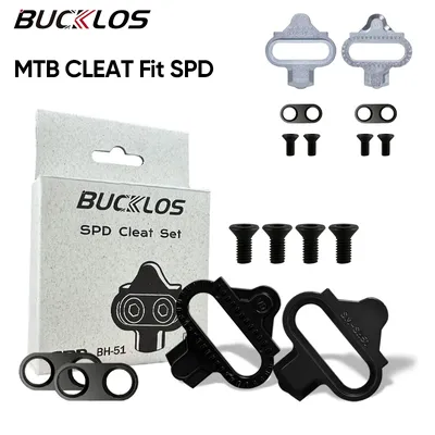 BUCKLOS MTB Fahrrad Stollen BH51 BH56 Selbstsichernde Mountainbike Pedal Cleat Langlebige Radfahren Schuhe Pedal Clip für SPD Zubehör