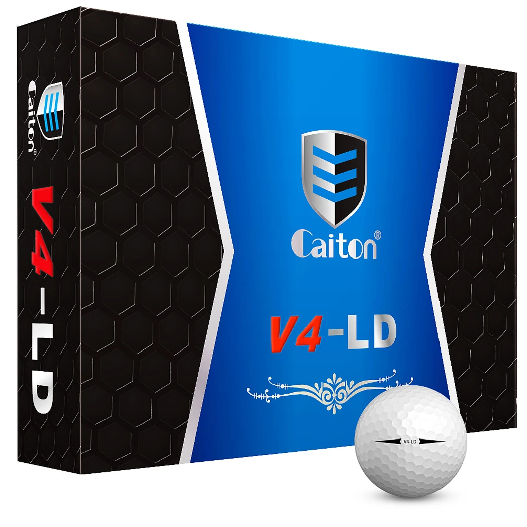 Caiton Pro Golf-Turnierbälle – 4-Lagen-Struktur, DuPont Surlyn-Material, erhöht die Distanz um 30 Yards, (12/6/3er-Pack) Image