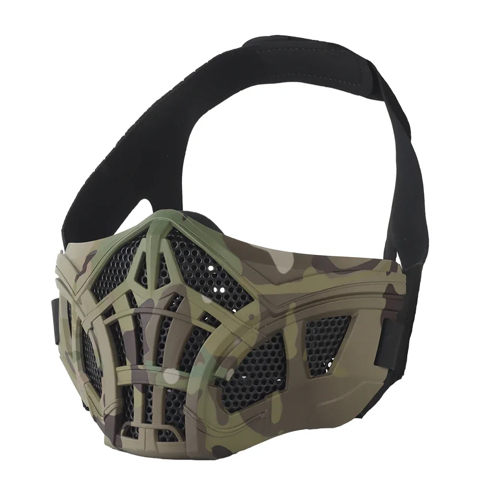 Halloween-Maske für Männer innere Silikon atmungsaktive Skorpion Halb sport maske für Airsoft Paintball Shooting Cosplay Schutz Image