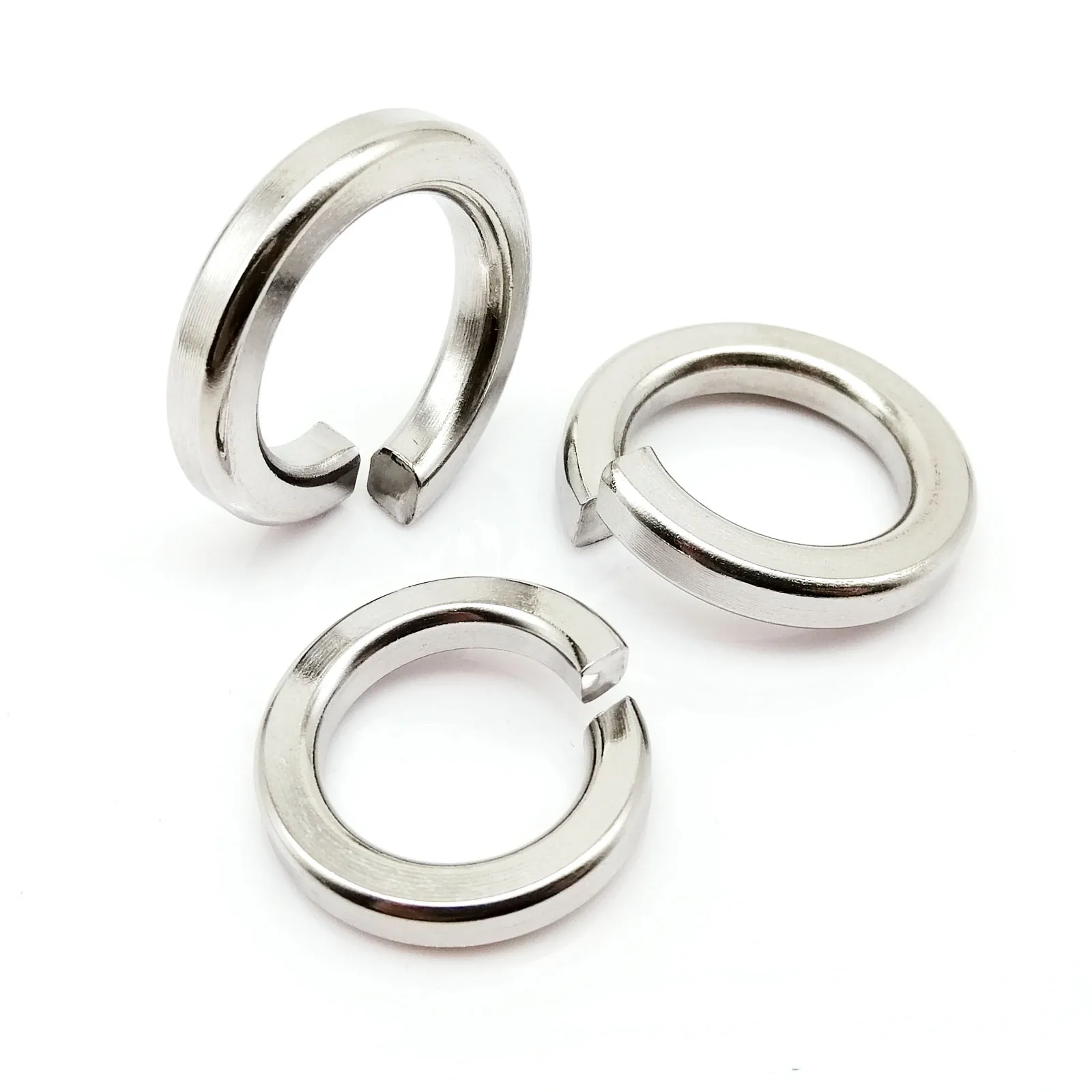 Hochwertige M1,6 M2 M2,5 M3 M3,5 M4 M5 M6 M8 M10 M12 M14 M16 304 Edelstahl Feder Split Lock Unterlegscheibe elastische Dichtung Image