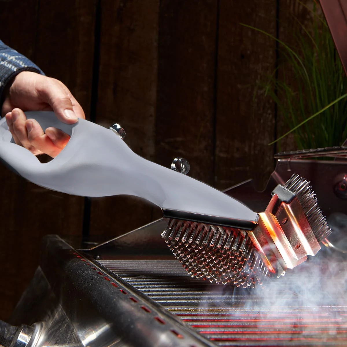 Barbecue Grill Dampf Reinigung Pinsel BBQ Wasser Spray Reiniger Pinsel Grill Zubehör Kochen Küche Werkzeug Outdoor Grill Pinsel Image