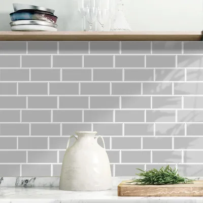 5 Blatt wasserdichte und einfache DIY süße Wandfliesen für Küche und Wohnzimmer Image
