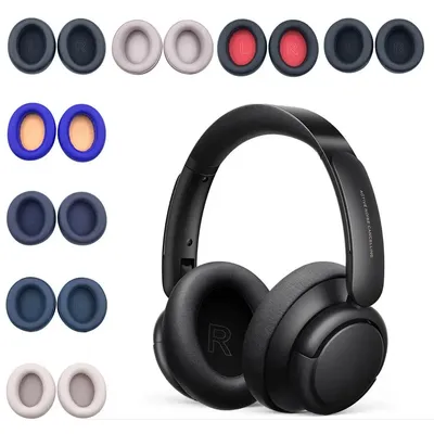 1 Paar Ersatz-Ohrpolster für Anker Soundcore Life Q10 Q30 Q35 Headset-Kopfhörer, Leder-Ohrenschützer, Ohrabdeckung, Ohrmuscheln Image