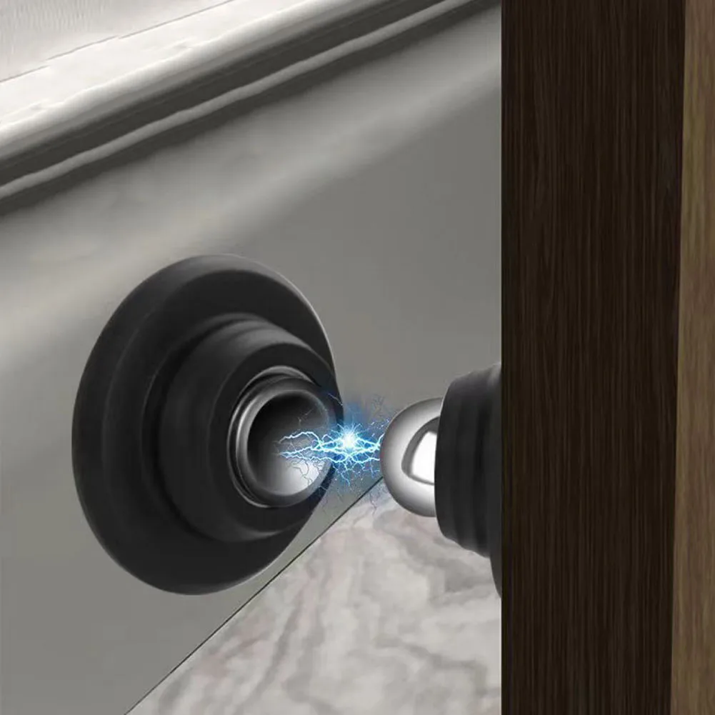 1Pcs Magnetische Silikon Tür Stop Anti-Kollision Tür Stopper Halter Catcher Winddicht Türstopper Saug Tür Hardware Image