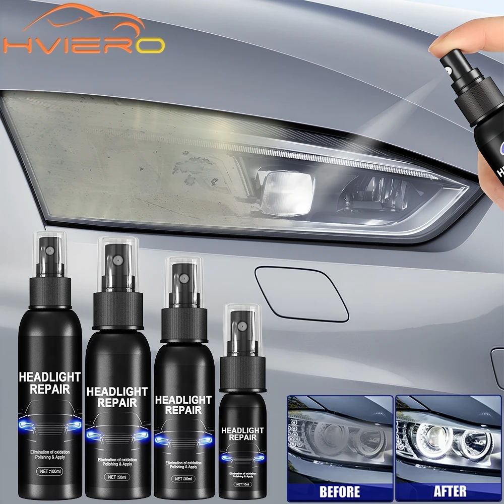 Auto Scheinwerfer Poliermittel Kratzer Entferner Öl Film Reparatur Flüssigkeit Erneuerung Polieren und Wartung Flüssigkeit Kit Auto Zubehör Image