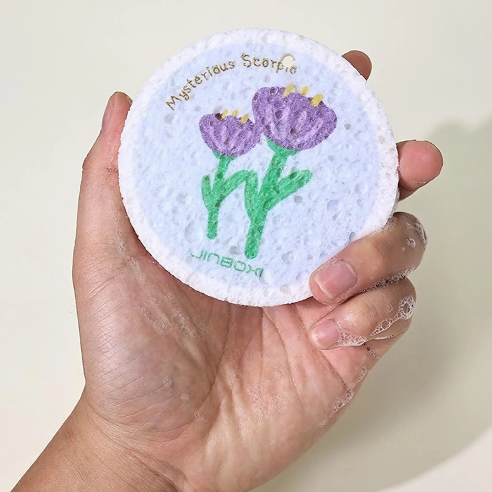 3 Stück Cartoon Holz zellstoff Baumwoll schwamm Scheuer schwamm komprimierte Holz zellstoff Schwamm Cartoon Geschirr tücher Topf Wischt uch Reinigungs werkzeuge