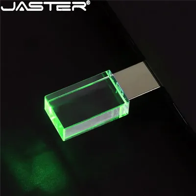 JASTER Crystal Rechteck 4 Farben USB-Flash-Stick 4 GB 8 GB 16 GB 32 GB 64 GB 128 GB USB 2.0 Farben Image