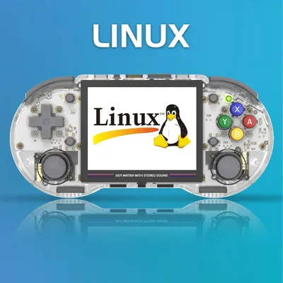 Rg353ps retro handheld spiel konsole 3,5 zoll ips bildschirm linux system rk3566 chip 128g tf karte Image