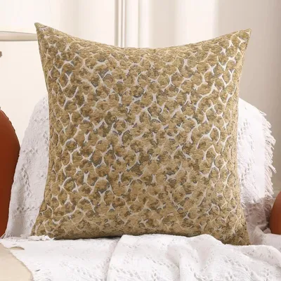 1 pc Chenille Wurf kissen bezug 45x45cm Couch Kissen bezüge moderne Bauernhaus Wohnkultur Image