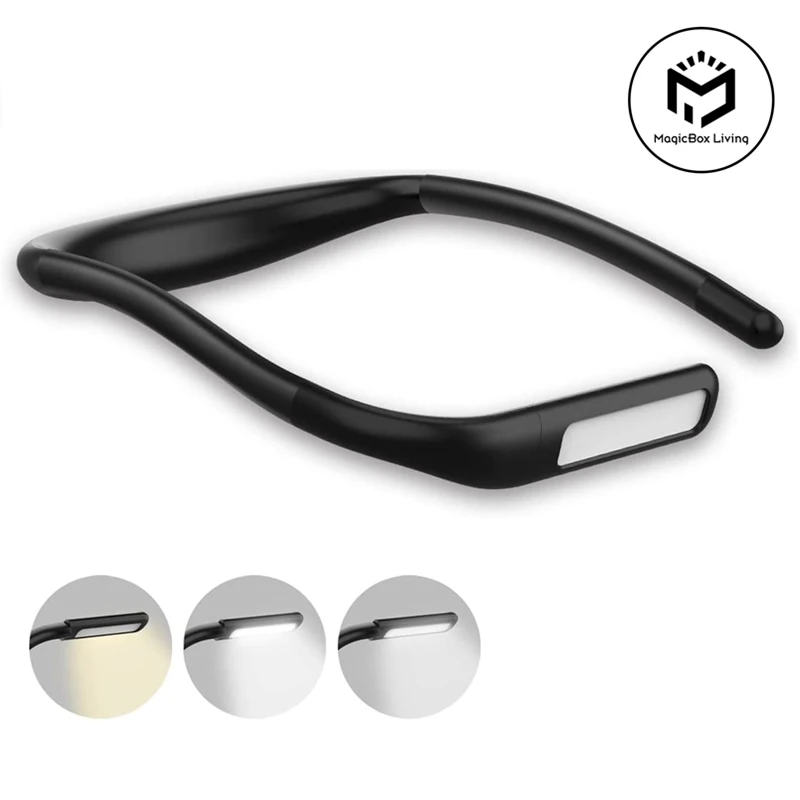 Hochwertige USB-Leselampe, Nackenbuchlicht, wiederaufladbar, freihändig, langlebig, LED für Camping, Reparatur, Beleuchtung, Lesen, Nachtlicht