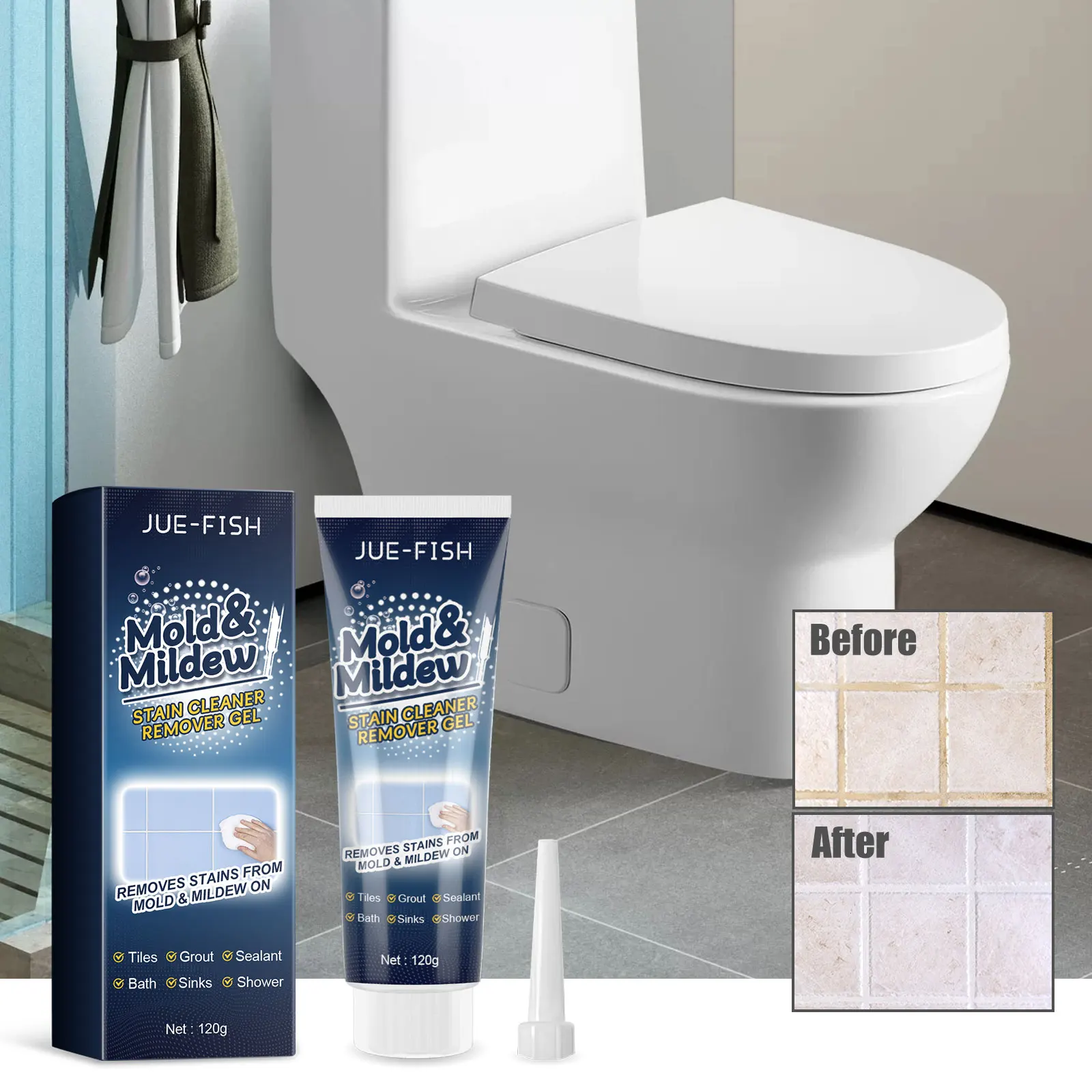 Schimmel Flecken Entfernung Gel Fliesen Badewanne Schimmel Reiniger Fliesen Lücke Flecken Entferner Küche Wand Schimmel Prävention Schimmel Reinigungsmittel Image