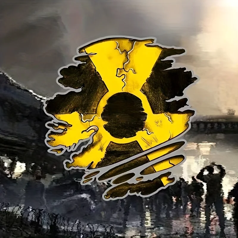 Ombrello nucleare per auto adesivo residente adesivo in vinile emblema decalcomania moto accessori decorativi per auto per camion moto auto