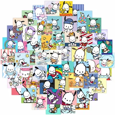 10/30/50pcs Sanrio niedlichen Pochacco Cartoon Aufkleber DIY Telefon Laptop Gepäck Skateboard Kawaii Graffiti Aufkleber Spaß für Kind Geschenk Image