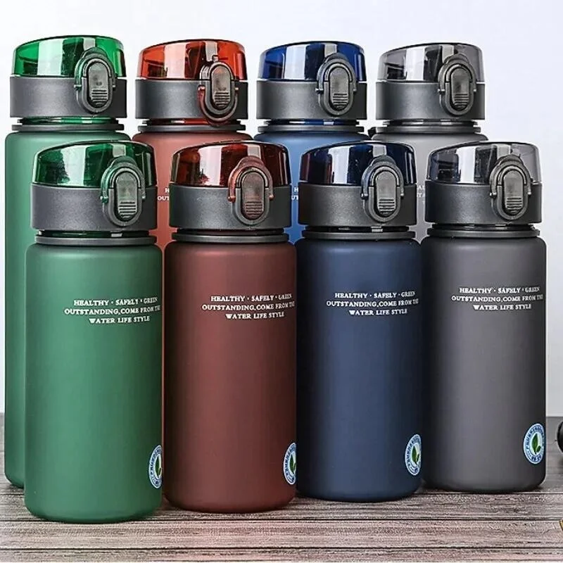 1PCS Tragbare BPA FREI Auslaufsicher Sport & Fitness Matt Wasser Flasche Hohe Qualität Kinder und Erwachsene Casual wasser Tasse Image