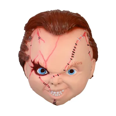 Halloween-Maske große chucky Puppe Latex Voll gesichts helm Maskerade gruselige Cosplay Party Kopf bedeckung für Männer Frauen Kostüm Requisiten Image