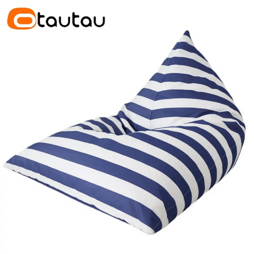 OTAUTAU Outdoor Sitzsack Hocker Abdeckung Ohne Füllstoff Wasserdicht Strand Garten Puff Salon Chaise Lounge Liege Sofa Bett Sac SF076