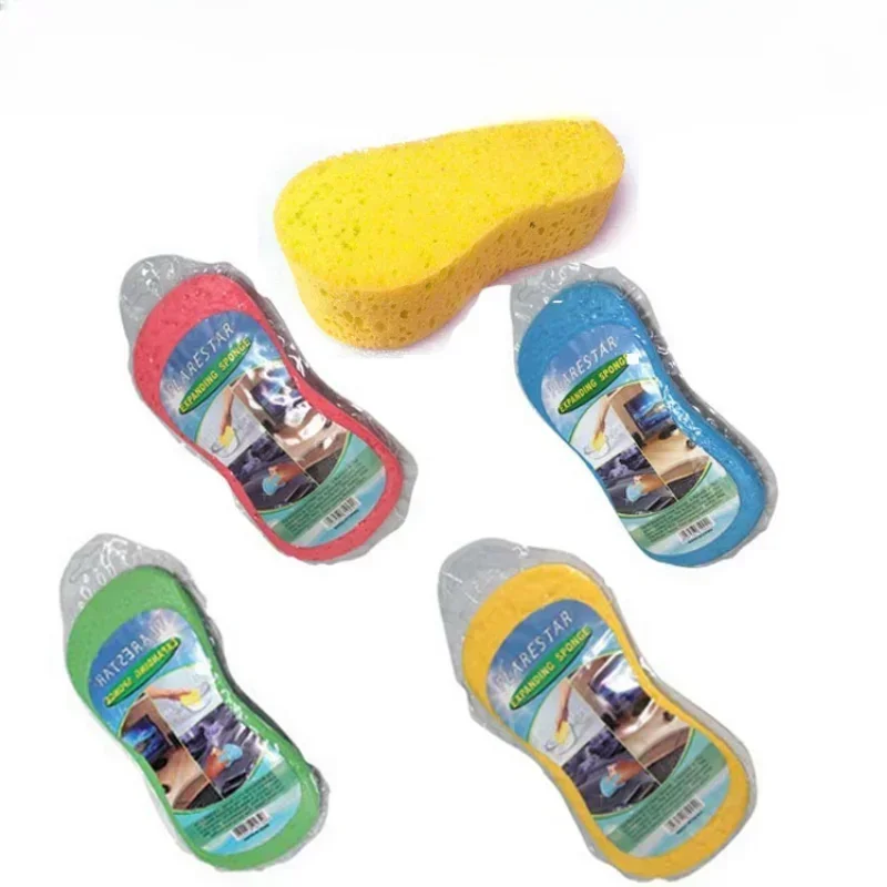 Auto wasch schwamm 23*11 Autos waschen Wachsen Waben schwämme Reinigungs werkzeug Auto Vakuum komprimierter 8-stelliger Schwamm Image