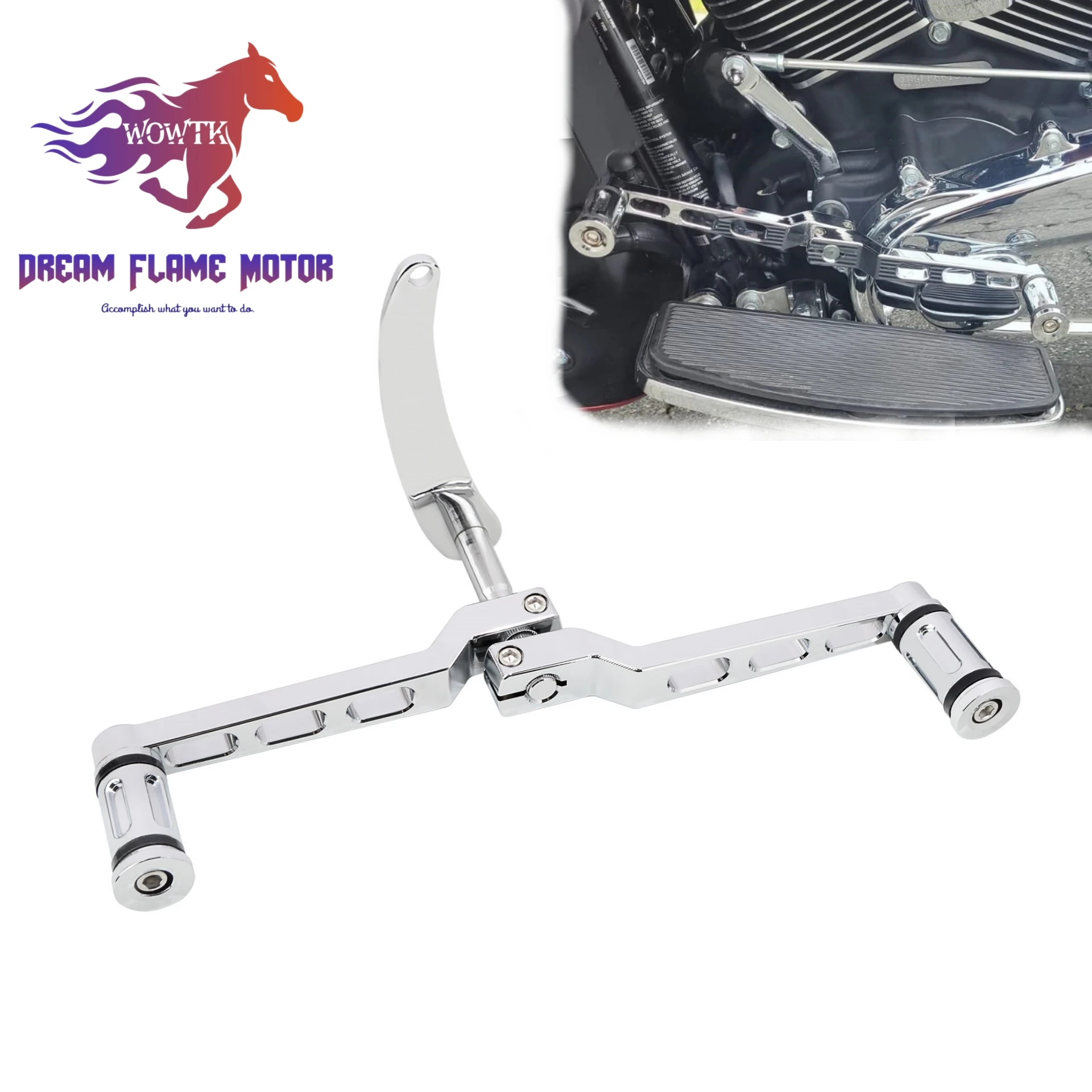 Fersen-Zehen-Schaltrasten für Harley Davidson Touring Fat Boy 114 FLFB Heritage Classic FL Softail 18–24 Motorrad-Schalthebel