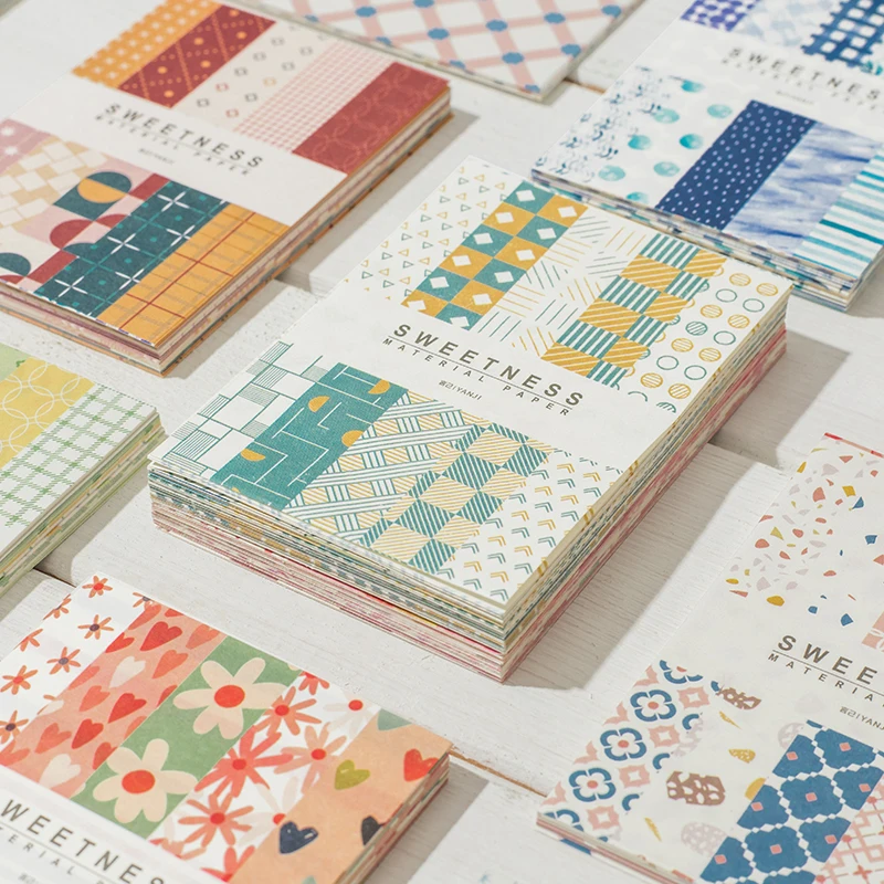 50 Stück Kawaii Ins Papierkarte DIY Dekoration Idol Fotokarte Scrapbooking Tagebuch Hintergrund Collage Material Papier Briefpapier Image