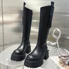 Punk Stil Frauen Kniehohe Stiefel Mode Reißverschlüsse Schuhe Starke Ferse Herbst Winter Damen Ritter Lange Booties
