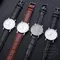 Orologi da uomo orologio da polso da lavoro cinturino in pelle di lusso orologi analogici orologi da polso al quarzo orologio da uomo donna Casual orologio semplice
