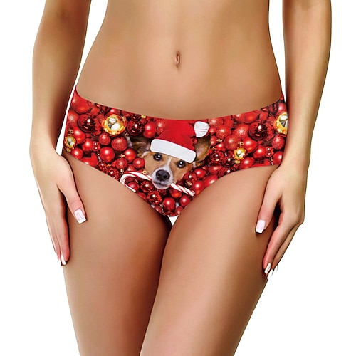 Sous-Vêtements Culottes et sous-vêtements père Noël Mrs. Claus Cadeaux de noël Noël Fête costumée pour Femmes Adulte Noël Carnaval Mascarade Soirée Noël