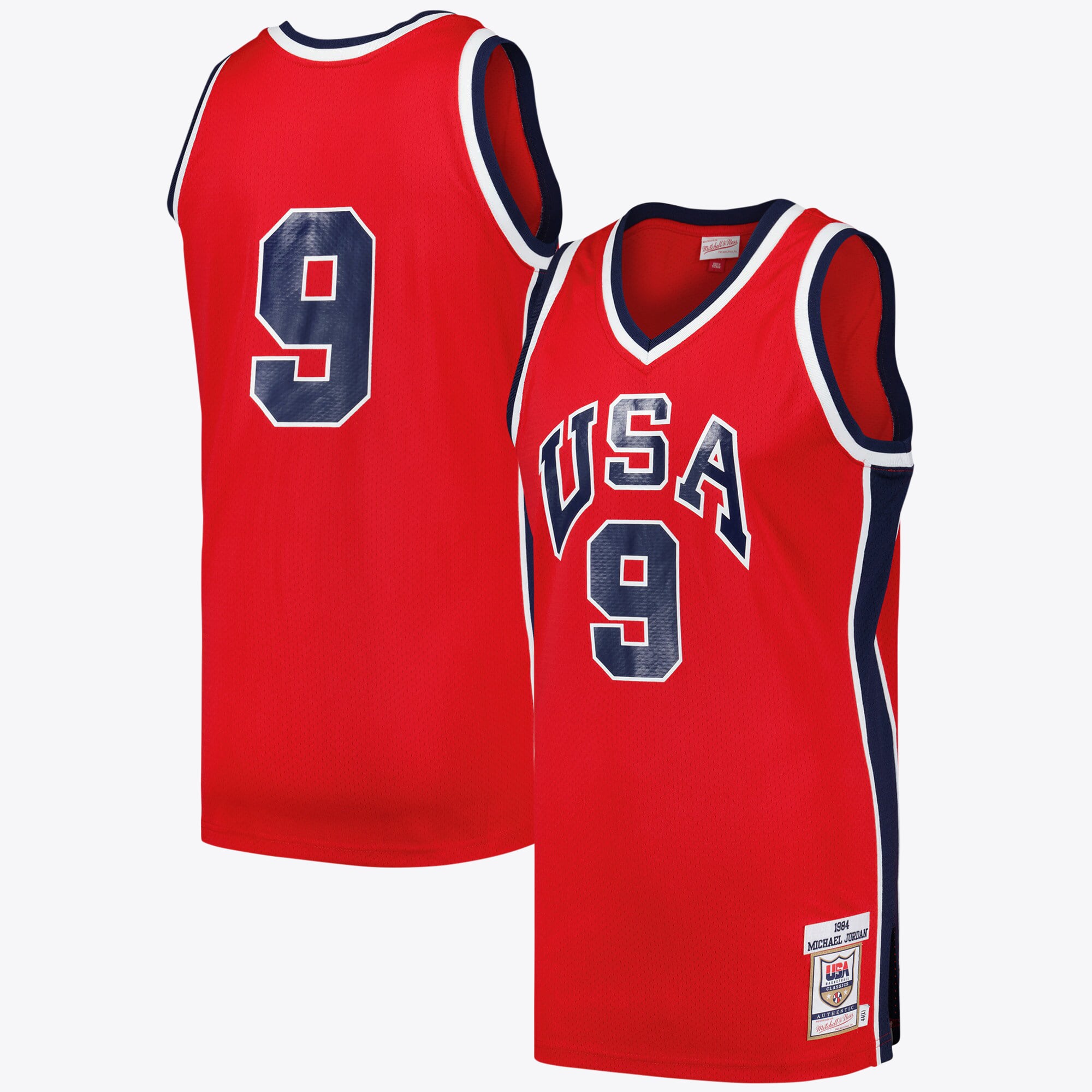 Maillot Team USA 1984 Mitchell & Ness – Rouge – Michael Jordan - Homme Taille: M