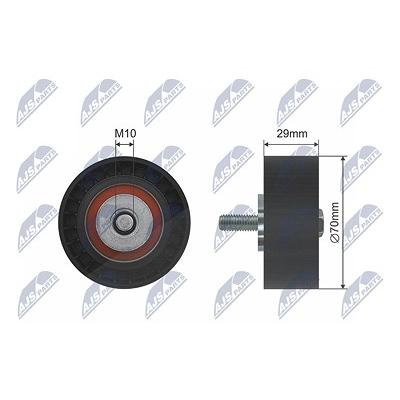 Nty Umlenk-/Führungsrolle, Keilrippenriemen [Hersteller-Nr. RNK-FT-003] für Fiat, Iveco Image