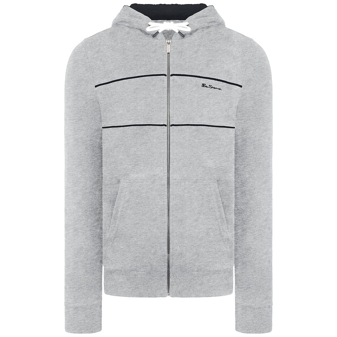 Ben Sherman Logo Herren Grey Track Jacke Image