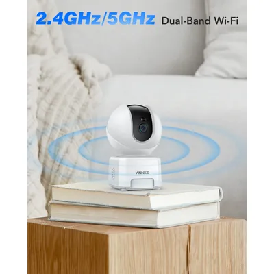 ANNKE 4MP Dual-Band WiFi Indoor Camera 2.4/5 Ghz Human Sound Detection Smart Tracking Two-Way Audio