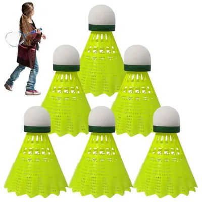 Badminton Shuttlecocks Nylon High Elasticity Practice Badminton Balls Reusable Shuttlecocks Set For