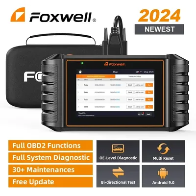 FOXWELL NT710 OBD2 Car Diagnostic Tools All System Code Reader Bi-Directional Test IMMO A/F 30+