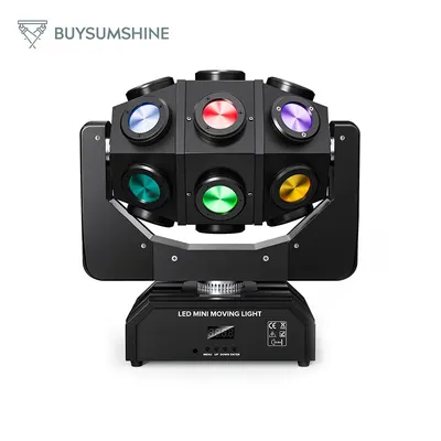 Buysumshine 180W Moving Head Light Beam Strobe Light LED RGBW Ball DMX 512 Club DJ Light Disco Light