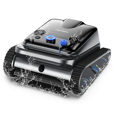 TASVAC Automatic Cordless Robotic Pool Cleaner,240 Mins Runtime,Self-Parking,for Flat