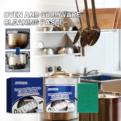 Household Universal Oven & Cookware Cleaner Multi-Purpose Remove Stains from Pots Pans Stainless