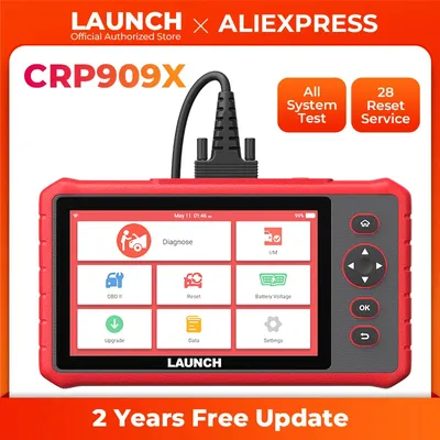 LAUNCH X431 CRP909X OBD2 Scanner Automotive Tools Car Diagnostic Tools Auto OBD Code Reader Free