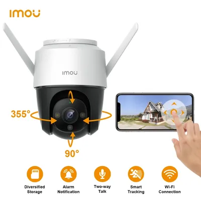 IMOU Cruiser 2MP Full Color Wi-Fi Camera PTZ Outdoor IP66 Weatherproof Audio Record Night Vision AI