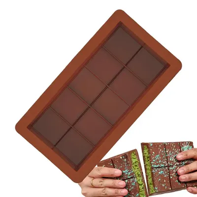 Chocolate Bar Molds Multifunctional Deep Silicone Bars Mold Easy Release Non-Stick For Protein