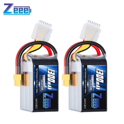 Zeee 6S 1300mAh FPV Drone Battery 22.2V 120C Lipo with XT60 Plug for RC Car Quadcopter Airplane Boat