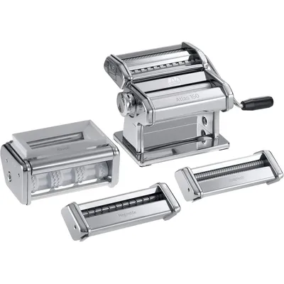 4-Piece Set Multipast Pasta Set, Silver